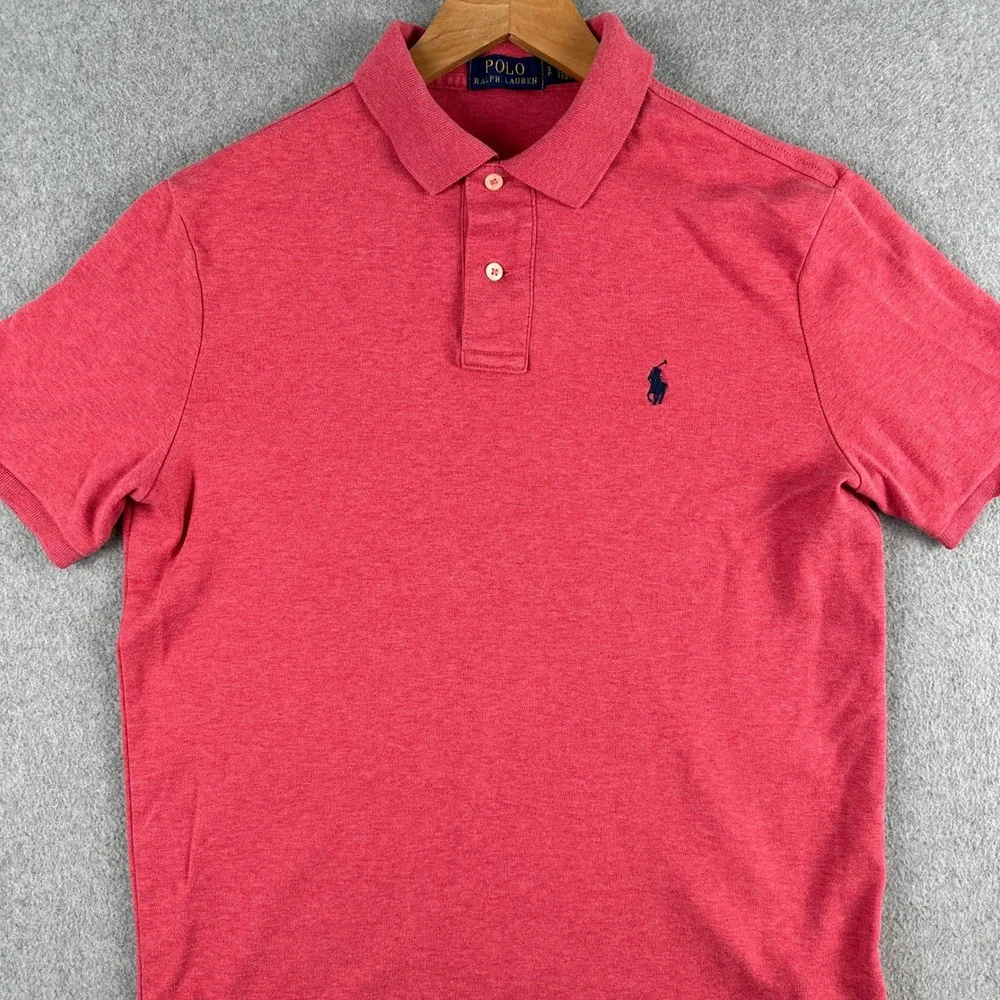 Polo Ralph Lauren Polo Shirt Mens Small Red Short Sleeve Cotton Classic Fit Golf